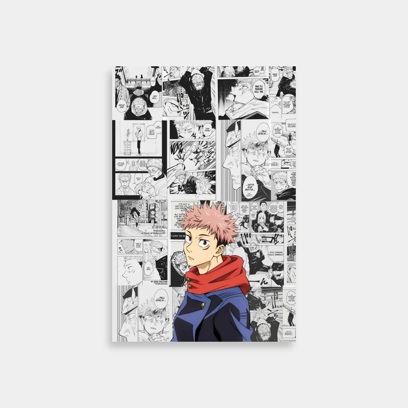 Yuji Itadori Jujutsu Kaisen Comic Wall Poster - Anime Art