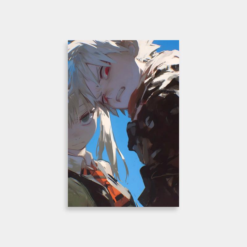 Maka Albarn Soul Eater Print - White-Haired Duo Under Blue Sky