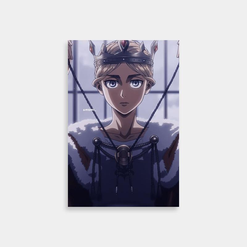 Historia Reiss Attack on Titan Crowned Poster - Royal Anime Art