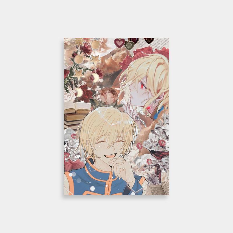 Kurapika & Friend Hunter x Hunter Poster - Floral Theme