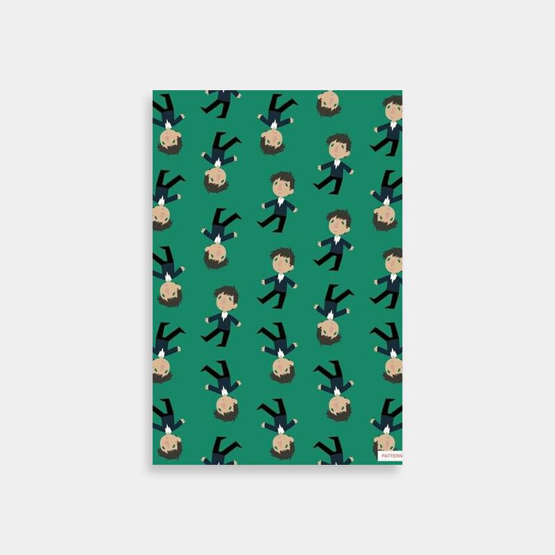 Bertholdt Hoover Attack on Titan Art - Man in Suit with Head Down