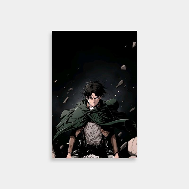 Levi Ackerman Attack on Titan Dark Poster