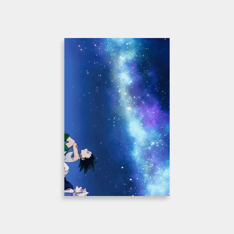 Gon Freecss Hunter x Hunter Anime Poster - Flying Through Stars