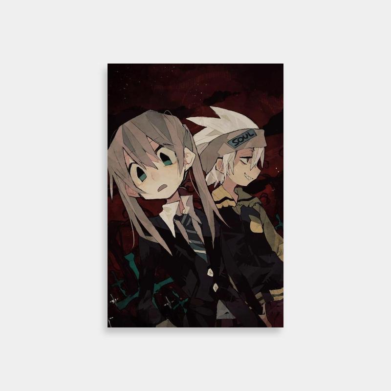 Maka Albarn Soul Eater Poster - Starry Background Duo Art
