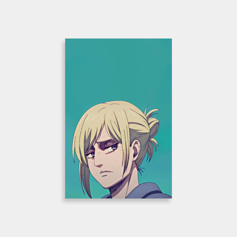 Annie Leonhart Attack on Titan Poster - Glasses Anime Character Art