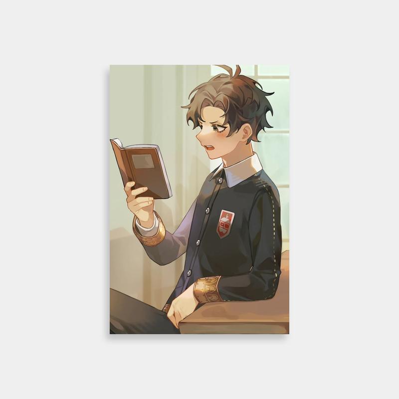 Damian Desmond Spy x Family Poster - Study Scene with Book and Tablet