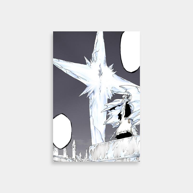 Toshiro Hitsugaya Bleach Ice-Themed Wall Art