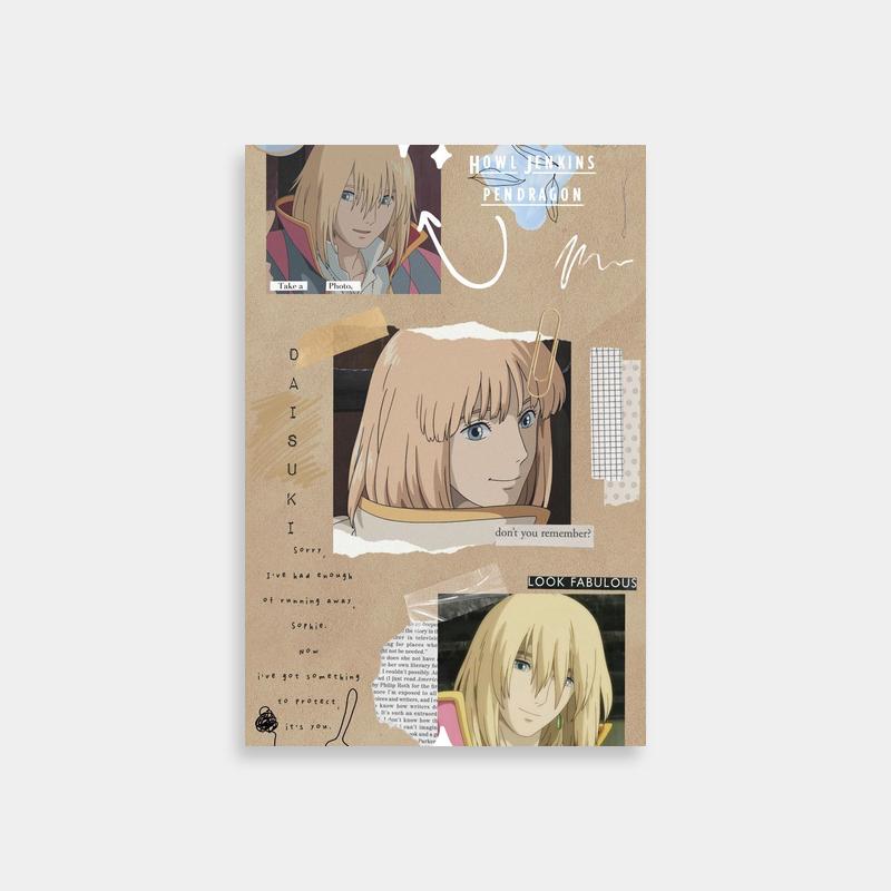 Howl Jenkins Pendragon Howl's Moving Castle Poster - Blonde Anime Art