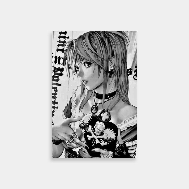 Misa Amane Death Note Poster - Long Hair with Piercings Holding a Doll