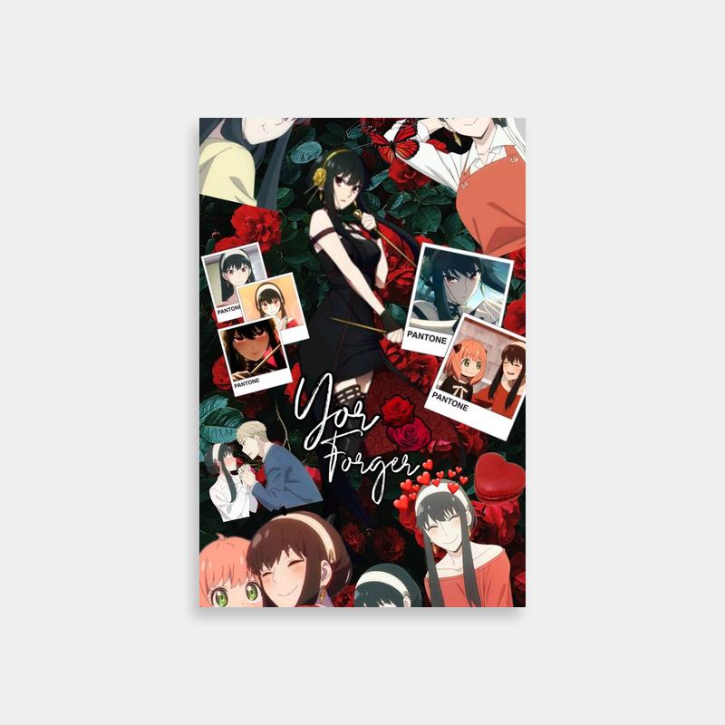 Yor Forger Spy x Family Anime Poster - Floral Design with 'You're Forever' Caption