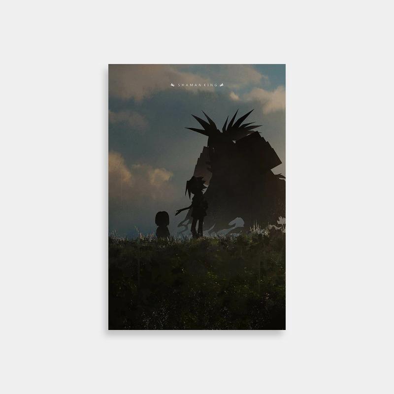 Yoh Asakura Shaman King Poster - Facing a Giant Monster