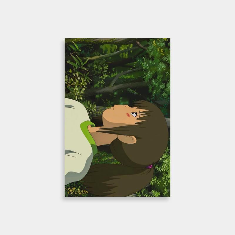 Chihiro Ogino in the Woods - Spirited Away Anime Wall Art