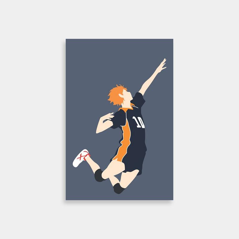 Hinata Shoyo Haikyuu Poster - Volleyball Action Art Print