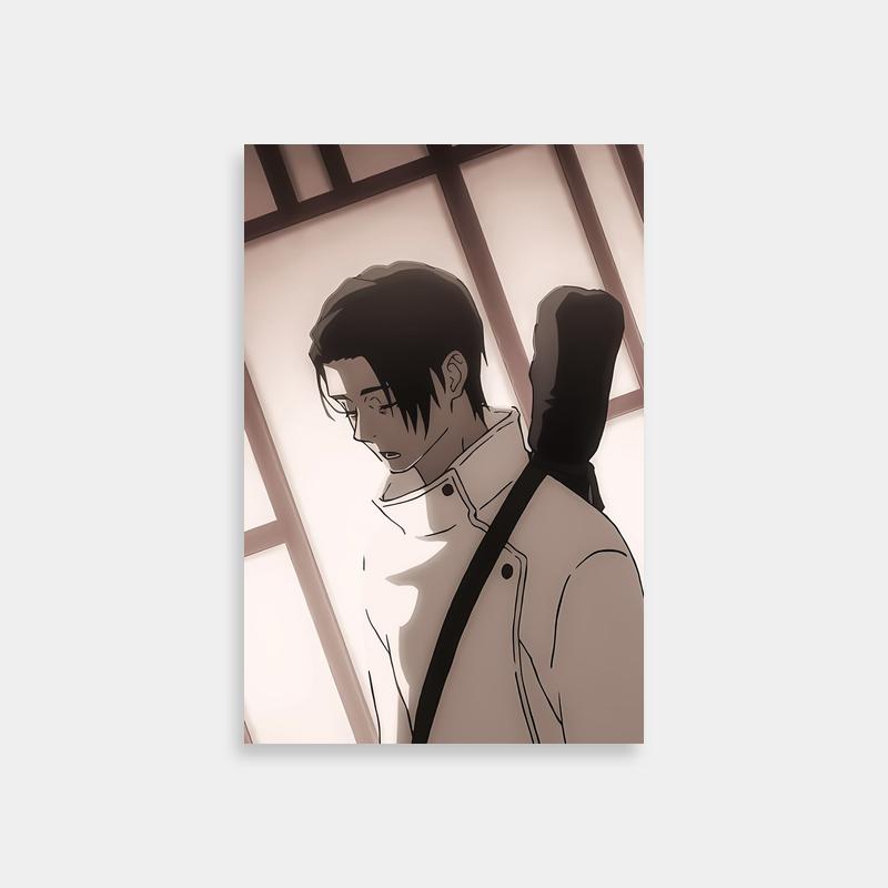Yuta Okkotsu Jujutsu Kaisen Poster - White Shirt & Black Suspenders Art