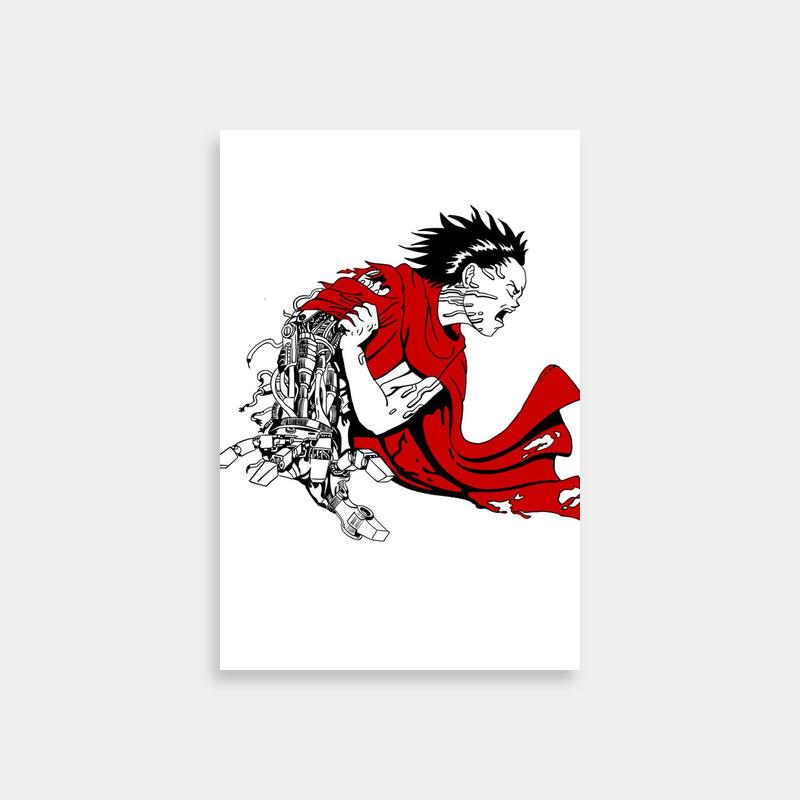 Tetsuo Akira Flying Man Art - Dynamic Anime Poster