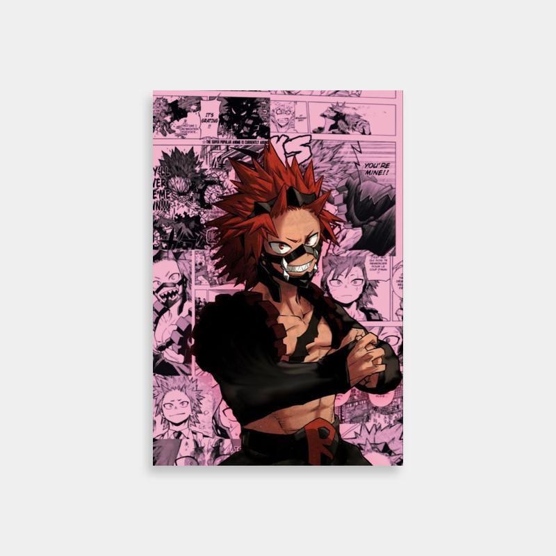 Eijiro Kirishima Black Outfit Poster - My Hero Academia Art