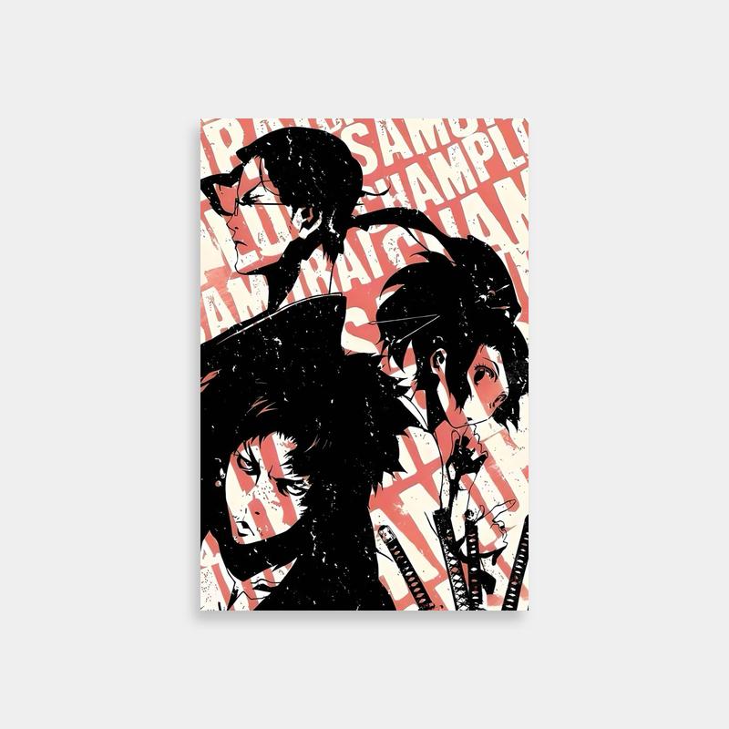 Samurai Champloo Mugen Poster - Umbrella Scene Art