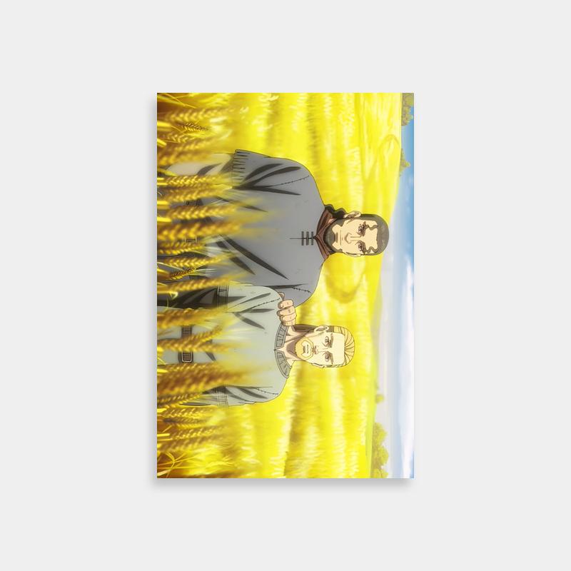Vinland Saga Friendship Poster - Anime Duo Under Colorful Sky