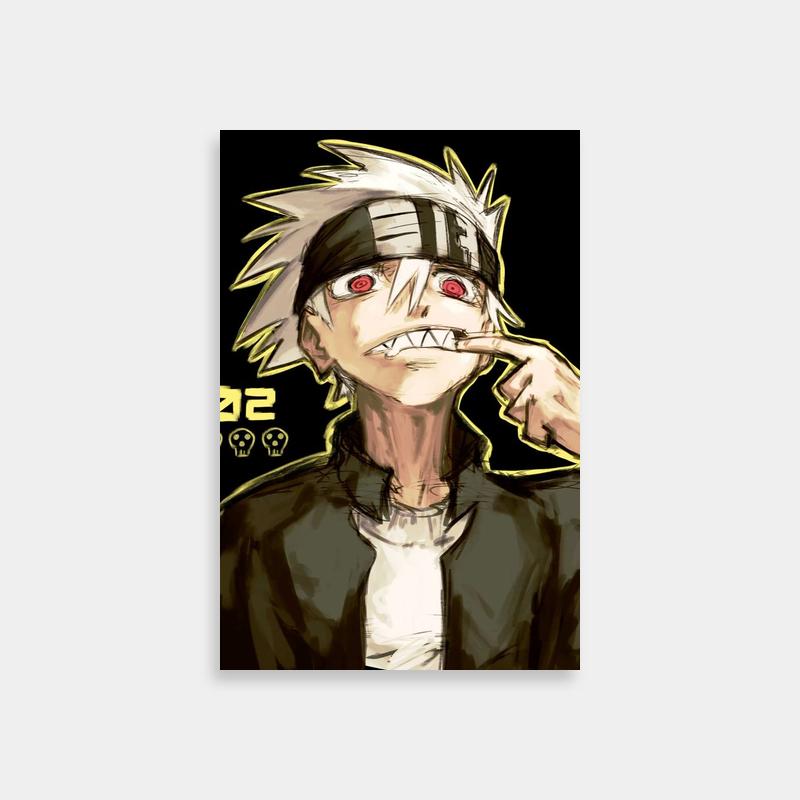Soul Evans Soul Eater Art Print - Red-Eyed Character Pointing at Viewer