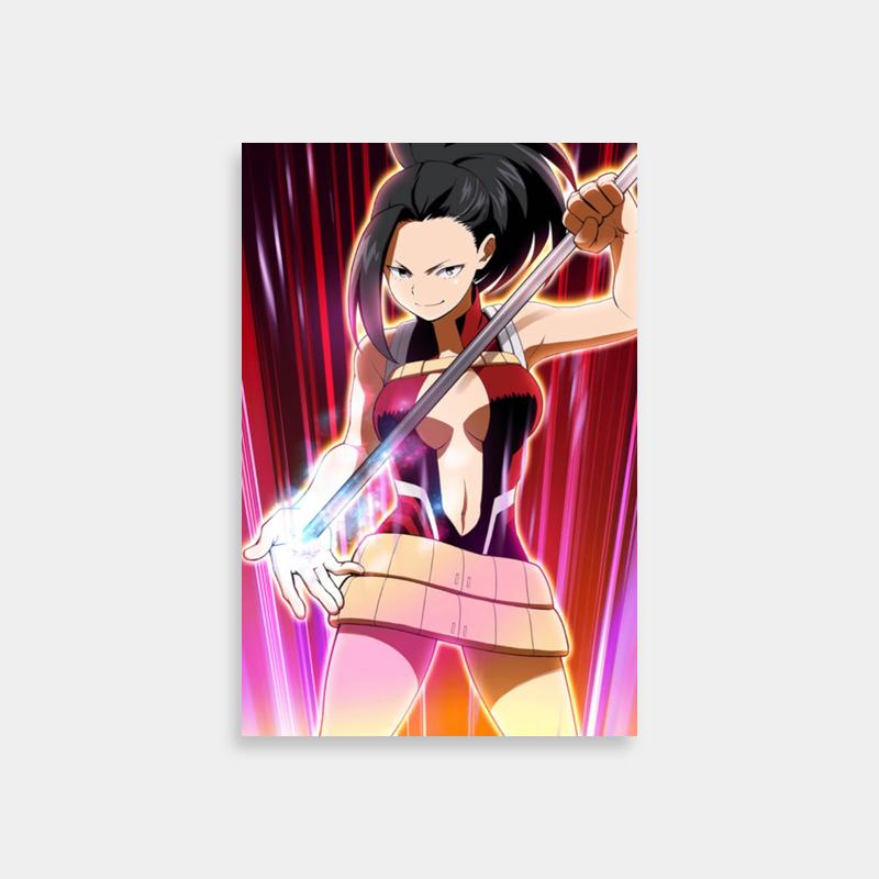 Action-Packed Momo Yaoyorozu My Hero Academia Poster