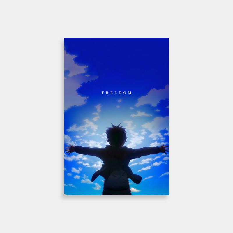 Eren Yeager Attack on Titan Sky Poster