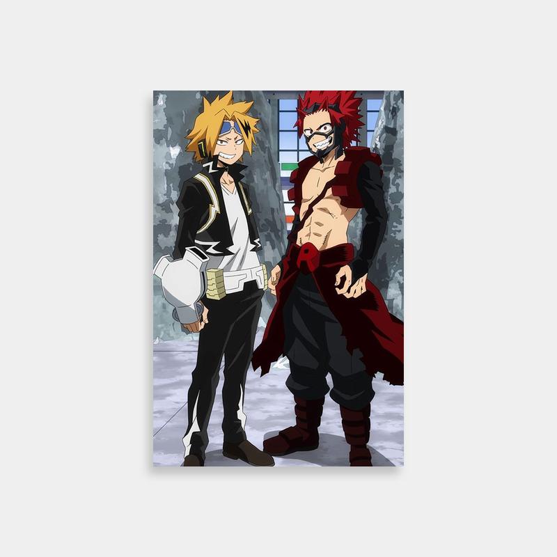 Eijiro Kirishima My Hero Academia Print - Anime Duo Standing Together