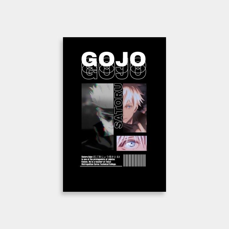 Satoru Gojo Jujutsu Kaisen Poster - Anime Book Cover Art
