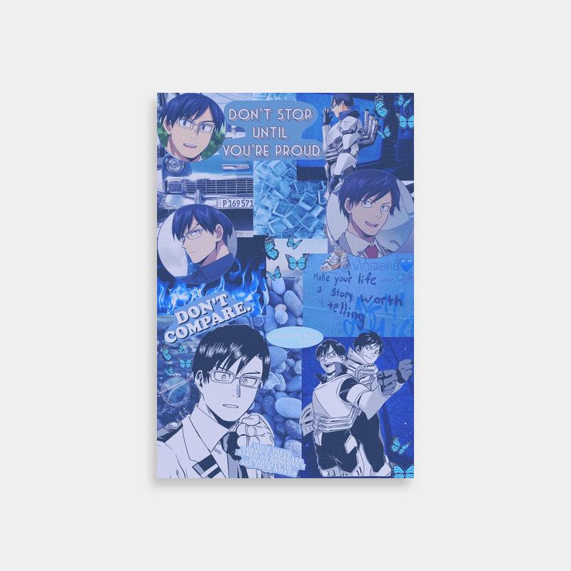 Tenya Iida My Hero Academia Motivational Poster - Anime Collage Art