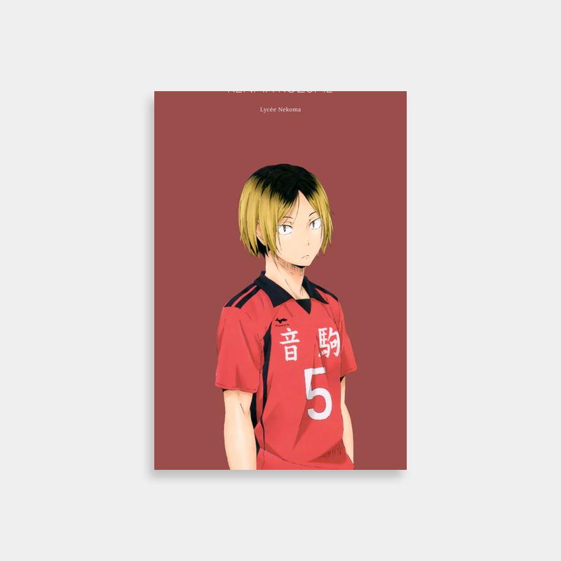 Kenma Kozume Blonde Hair Anime Poster - Haikyuu Volleyball Art