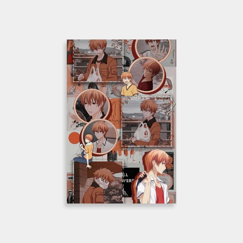 Kyo Sohma Expressive Anime Characters Poster