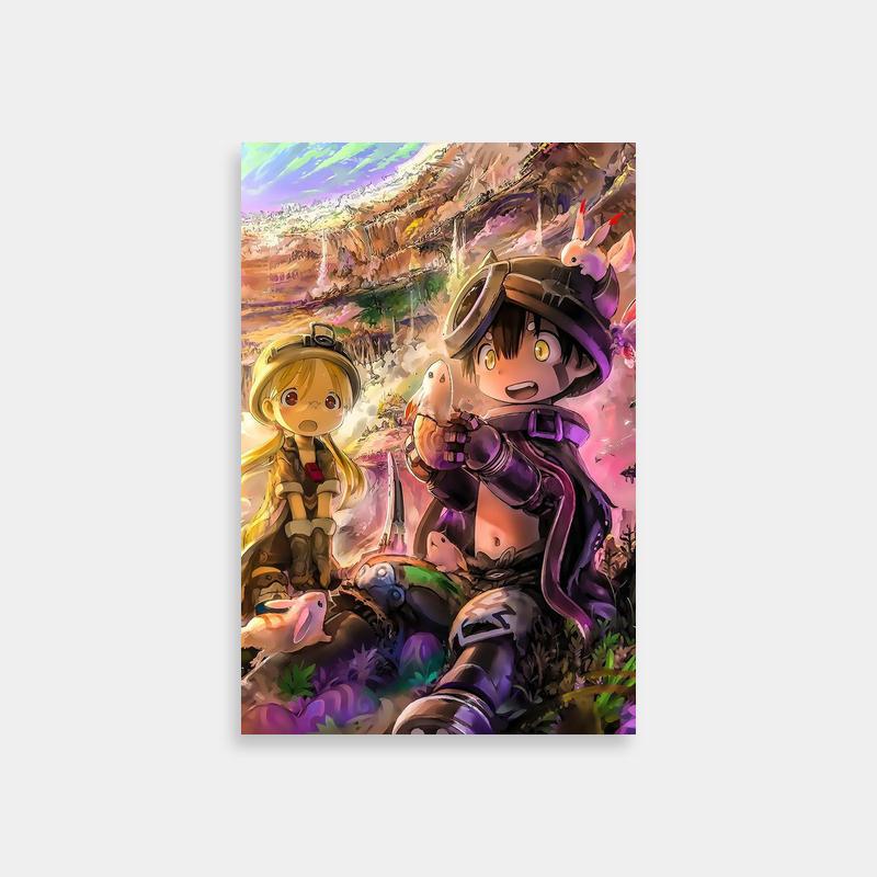Reg Made in Abyss Scenic Anime Poster - Mountain Landscape