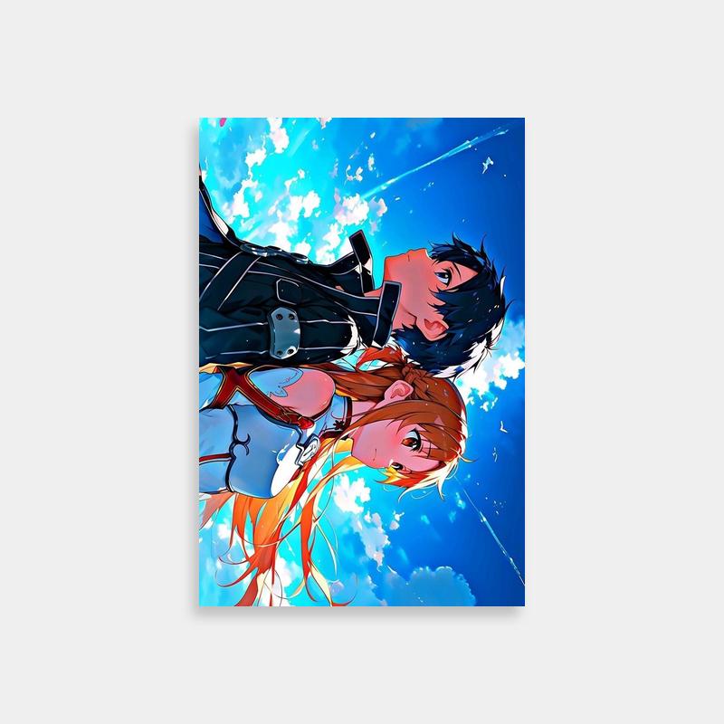 Leafa Flying Scene Poster - Sword Art Online Poster