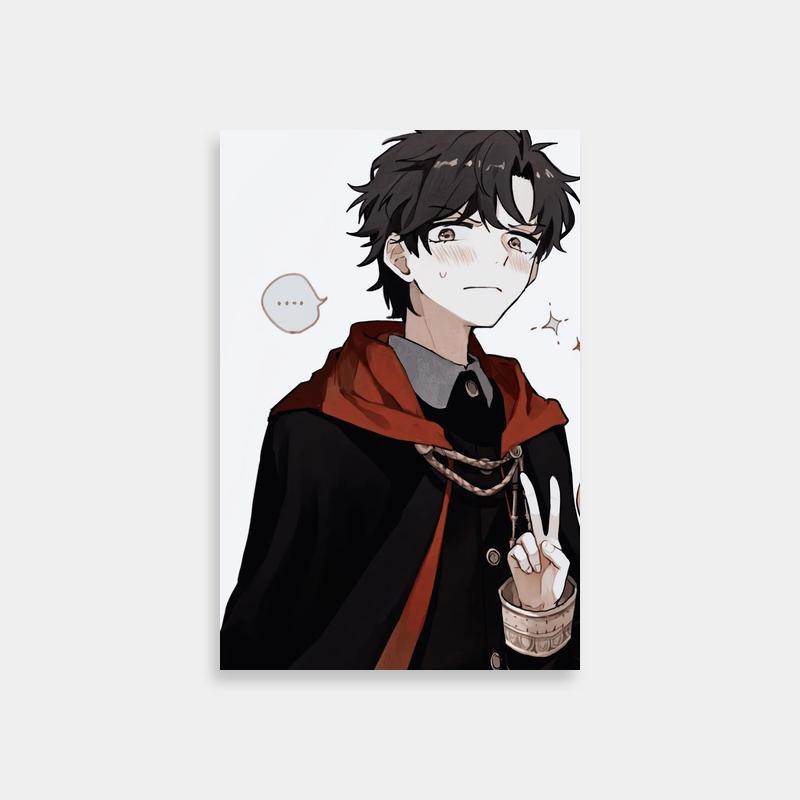 Damian Desmond Spy x Family Anime Poster - Black-Haired Cape Character