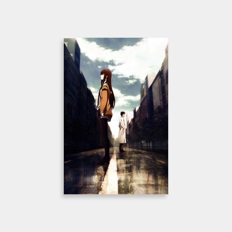 Kurisu Makise Anime Poster - Steins;Gate Street Scene