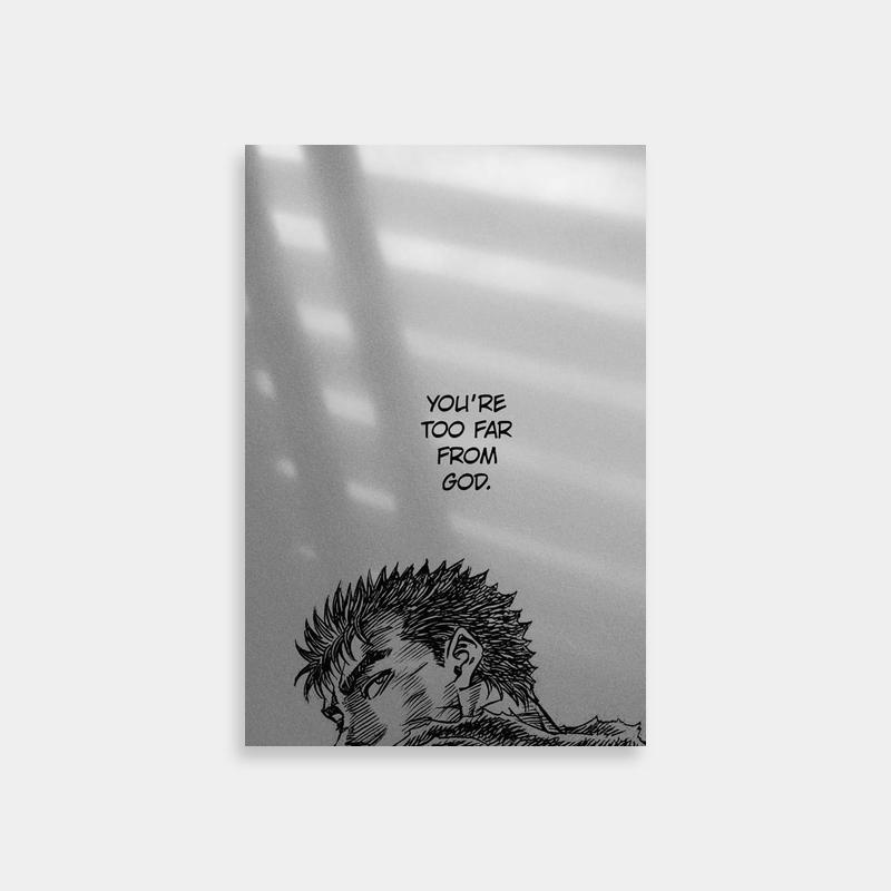 Guts Berserk Emotional Art Print - Dark Anime Poster