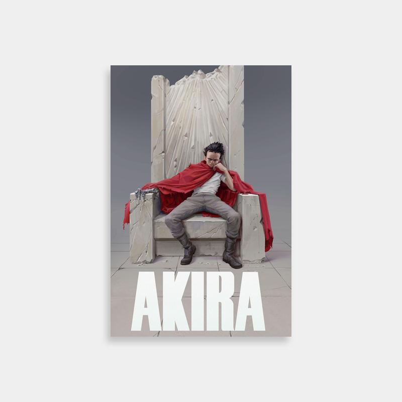 Tetsuo Akira Wall Art - Regal Throne Scene with Red Cape