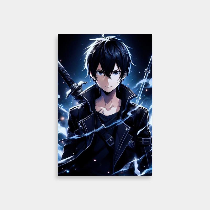 Kirito Sword Art Online Anime Poster
