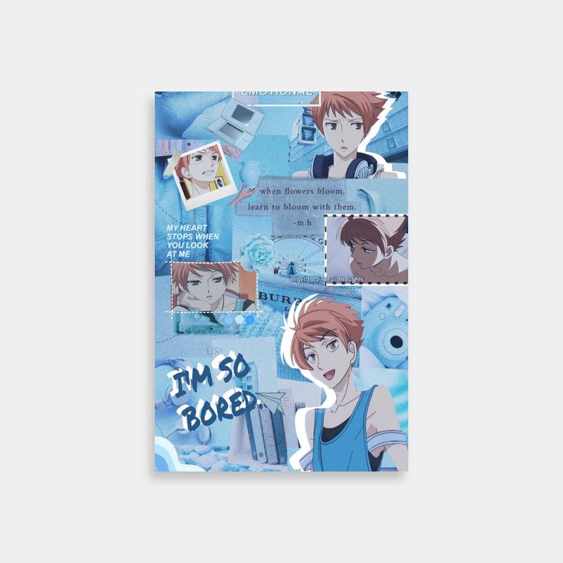 Hikaru Hitachiin Ouran Host Club Red Hair Anime Poster