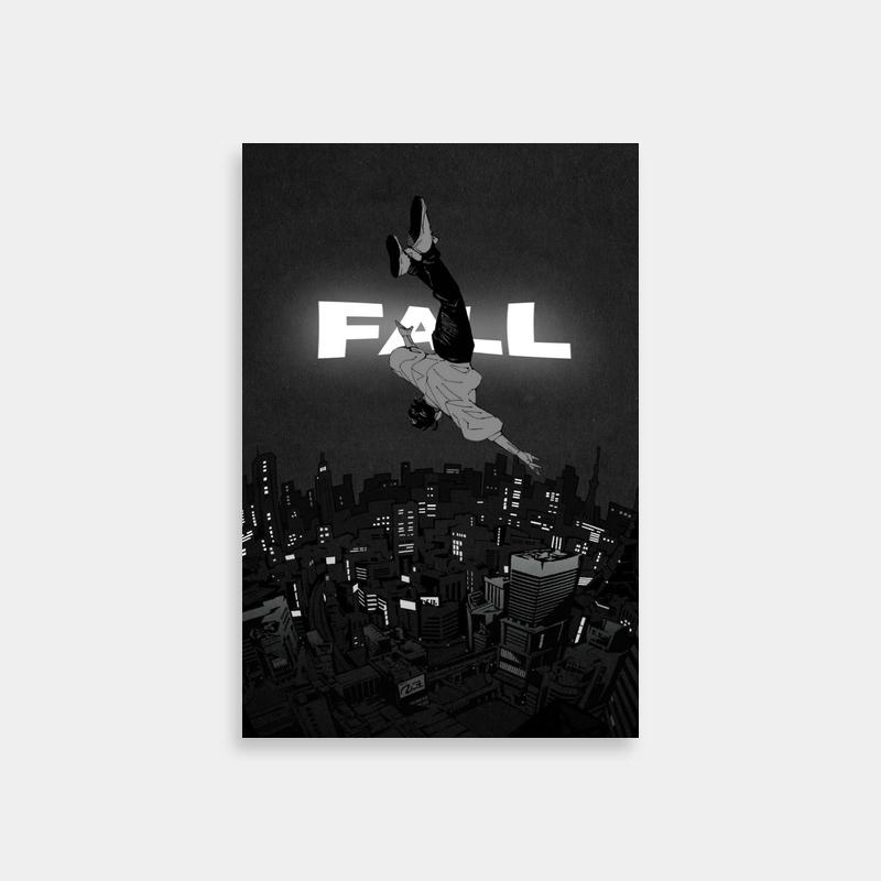 Yuta Okkotsu Jujutsu Kaisen Flying Skateboard Poster - City Background