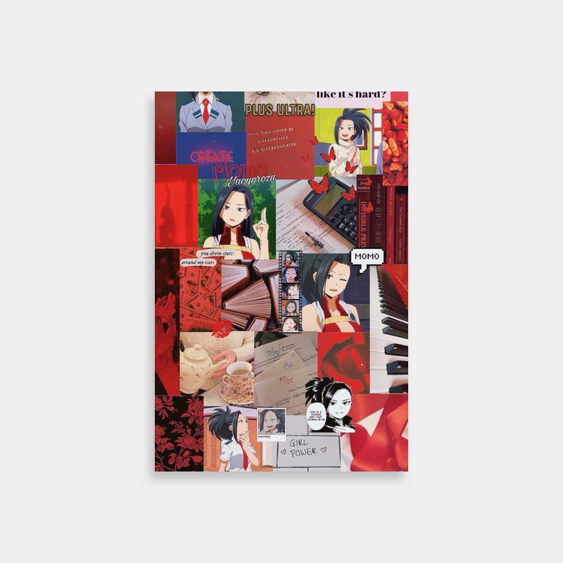 My Hero Academia Collage Poster - Momo Yaoyorozu Art