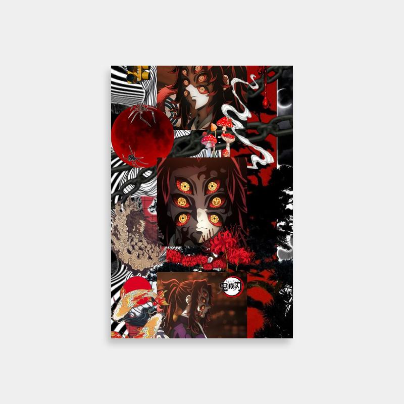 Kokushibo Demon Slayer Collage Poster - Anime Art Collection