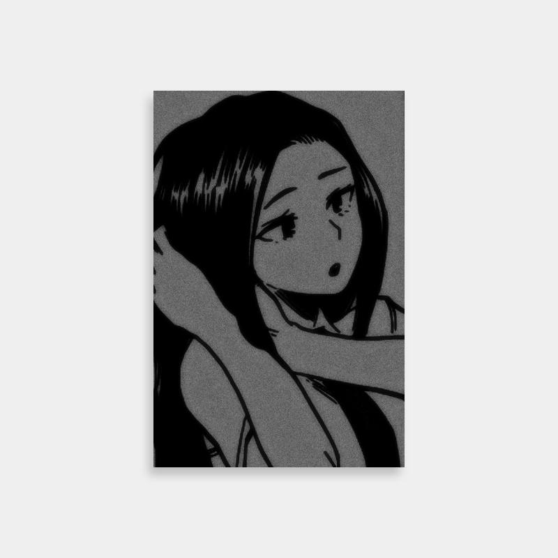Black & White Momo Yaoyorozu My Hero Academia Poster
