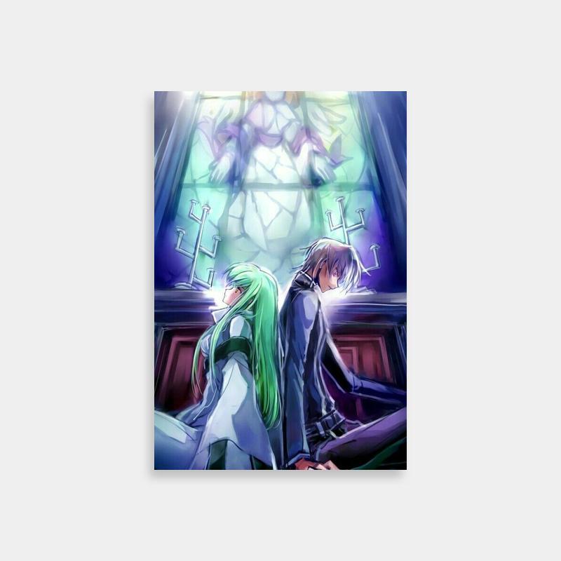 Nunnally vi Britannia Code Geass Art Print - Stained Glass Window Anime Scene