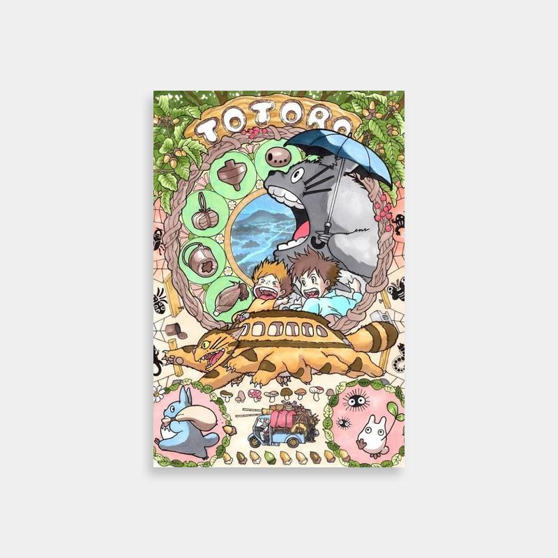 My Neighbor Totoro Catbus Cover Art Poster