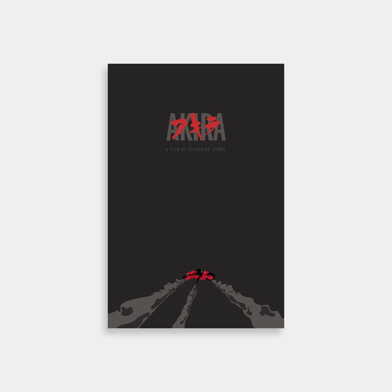 Akira Movie Poster - Tetsuo Red & Black Film Art