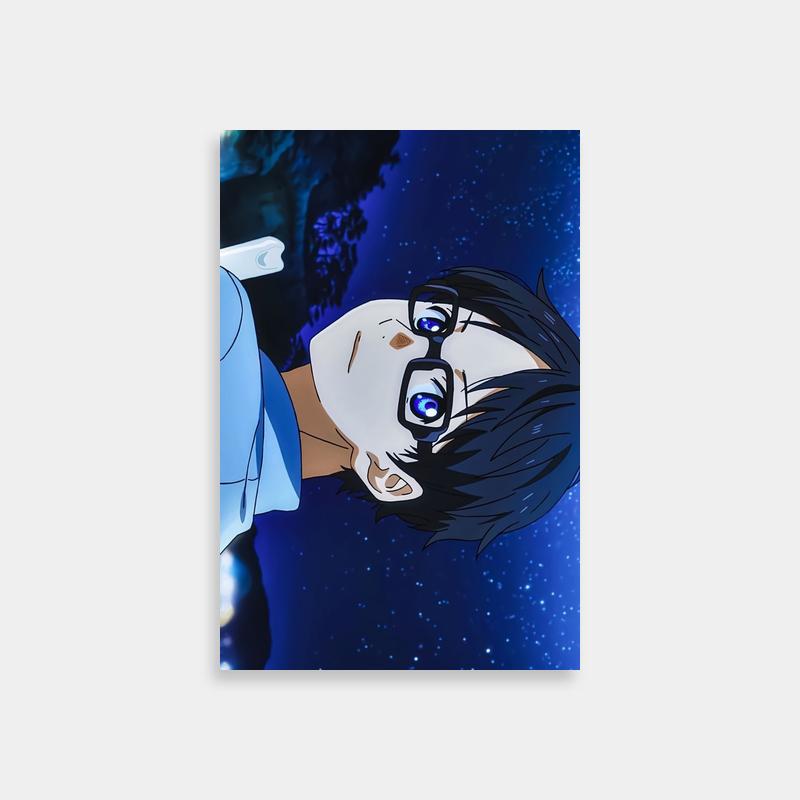 Kousei Arima Your Lie in April Poster - Blue Eyes & Black Hair Anime Art
