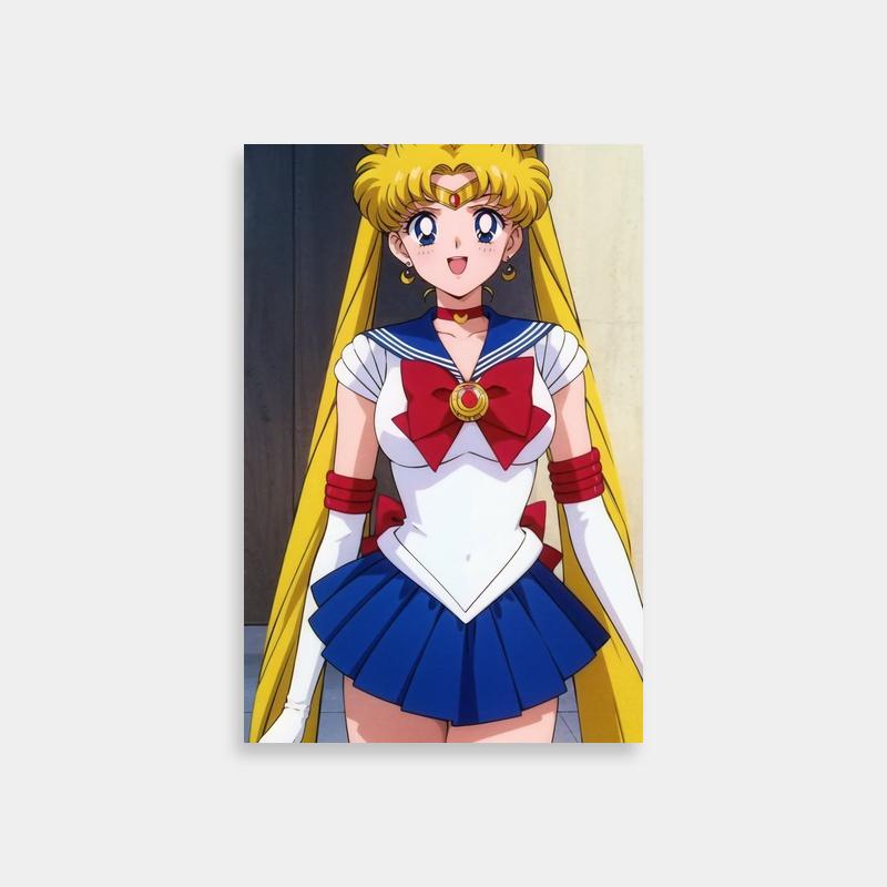 Sailor Moon Usagi Tsukino Poster - Anime Girl Wall Art