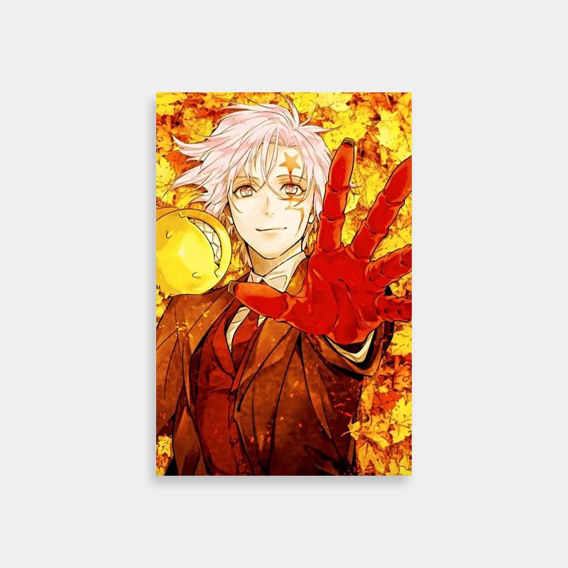 Allen Walker D.Gray-Man Poster - White-Haired Anime Character with Red Gloves