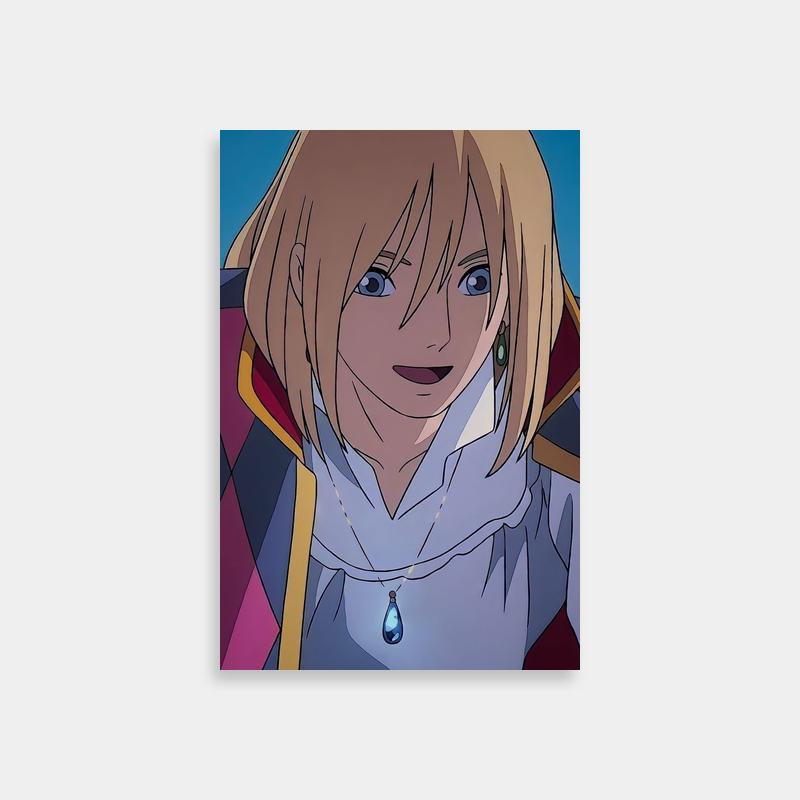 Howl Jenkins Pendragon Blonde Anime Poster - Howl's Moving Castle