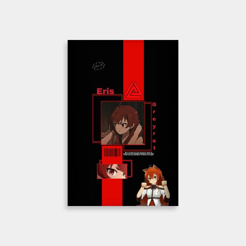 Eris Boreas Greyrat Mushoku Tensei Red Hair Anime Poster